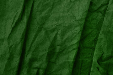 Abstract  crumpled old wrinkled green paper texture background