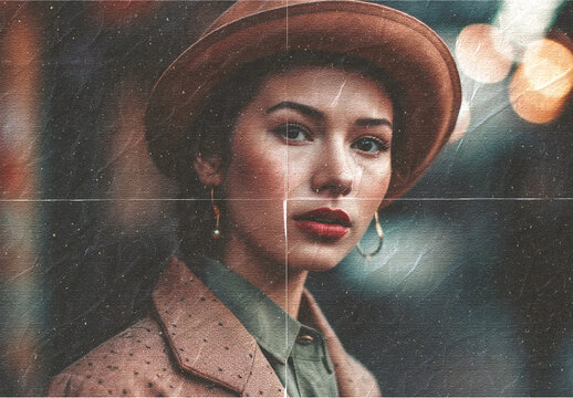Retro Faded Paper Photo Effect