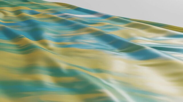Colorful Abstract Surface Waving Gently in a Mesmerizing Motion