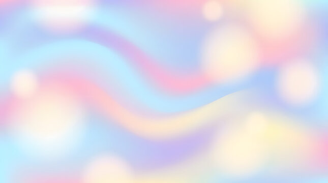 Soft Pastel Gradient Background with Blurred Light Shapes