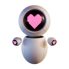 Valentine Sphere Robot Front View
