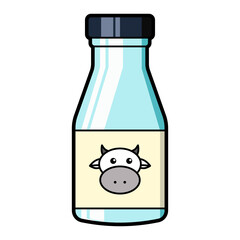 Everyday Milk Drink Bottle Illustration