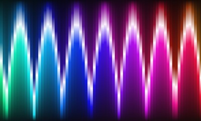 Futuristic RGB Spectrum Equalizer Abstract Pixel Art Background