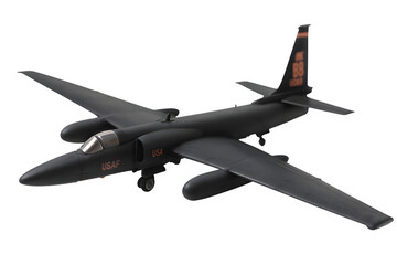 Fototapeta premium Hyper-Realistic Lockheed U-2 Miniature Model — Studio Photography