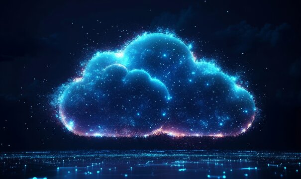 AI technology, and code for internet systems and cloud computing, facilitating abstract data and programming. Speed, real-time networks support future-ready systems, digital software, Generative AI