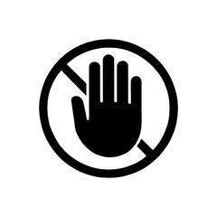 Do Not Touch Warning Icon