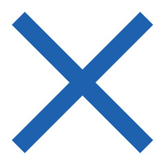 Obraz premium アイコン シンプルなバツマーク カラー ベクター素材