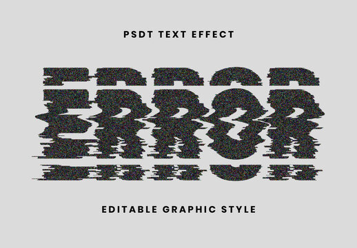 Error Glitch Text Effect