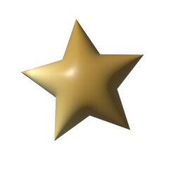 Obraz premium 3d golden star