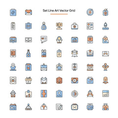 Set Concept Illustration – Collection, Group and Arrangement