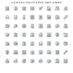 Fototapeta premium Collection Concept Illustration – Set, Assortment and Group of Items