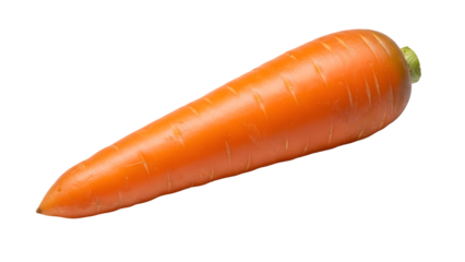Fresh whole carrot vegetable isolated on transparent background