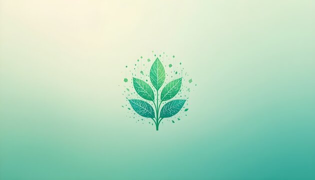 &ldquo;2026 eco-energy startup logo, soft green-blue tones, circular shape with digital leaf pattern.&rdquo;
