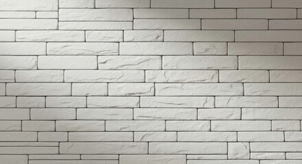 Obraz premium Textured Wall: A close-up view of an intricately designed wall, featuring a mosaic of rectangular stones meticulously arranged to create a textured surface.