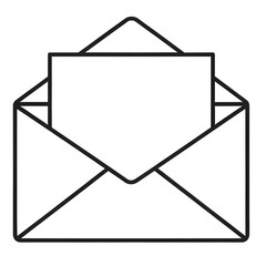 Open Envelope Vector Icon