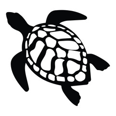 Turtle vector illustration. Tortoise icon vector design. Silhouette of turtle or tortoise symbol for logo, app, web design. Vector illustration.