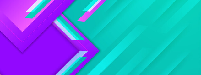 Abstract Geometric Background in Gradient Color Style
