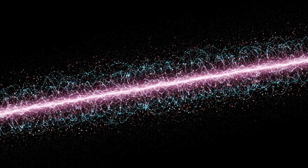 Conceptual visualization of the underlying fabric of reality, displaying dynamic quantum fields, particle interactions, and unified wave patterns ,vacuum ,physics ,science fiction