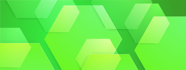 stylish green gradient geometric abstract layered background