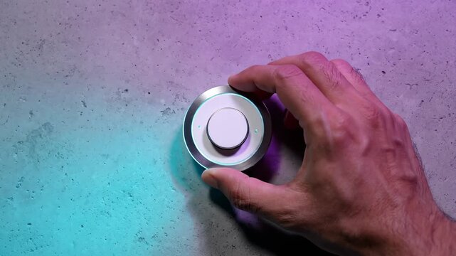 Hand Activating Smart Home Device With Ambient Lighting Control