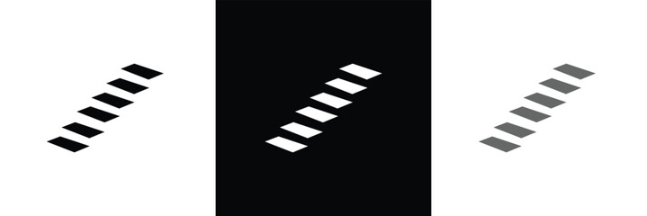 Background staircase or steps. Ladder, symbol of rise, upward movement or advancement in work. Steps denoting development, knowledge and skills or improvement. Vector illustration. EPS 10 .