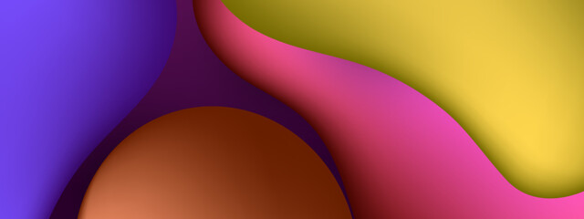 abstract background with flowing curves and gradient color