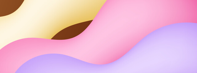 abstract colorful wavy background with flowing curves and soft color