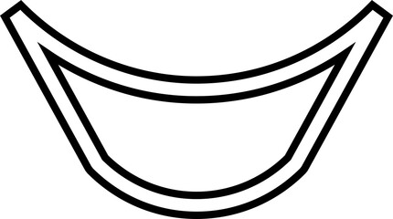 Square line icon. Geometric element design