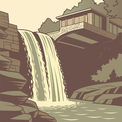 Cosmic Neon Waterfall © Gayah