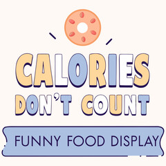  t shirt design christmas calories don't count