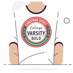 t shirt design christmas spirit club