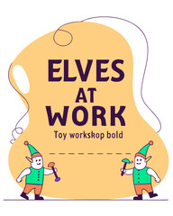  t shirt design elves at work in playful 