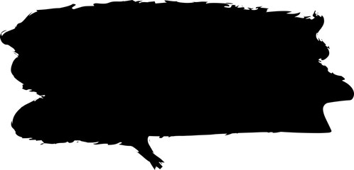 Speech bubbles ink brush, comics, messages