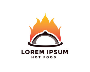 Creative hot food logo is very suitable for your restaurant logo