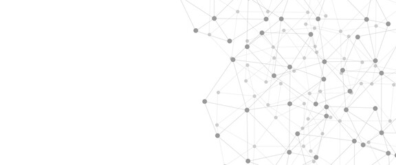 Abstract plexus background with connecting dots and lines. Global network connection