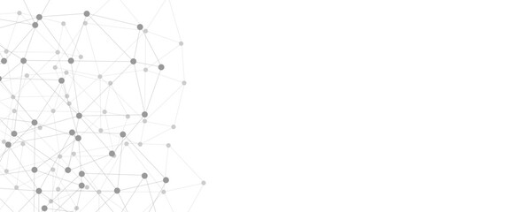 Abstract plexus background with connecting dots and lines. Global network connection