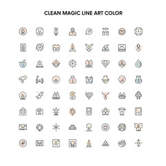 Clean Magic Concept Illustration with Minimal and Elegant Visual Style