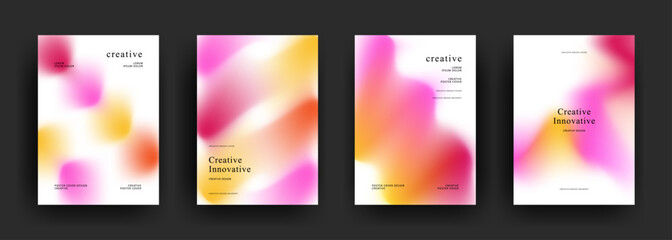 abstract gradient background template. trendy Minimalist style posters with dark concept. Modern wallpaper design for social media, brochure, flyer, banner