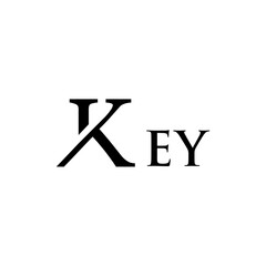 Stylized KEY Wordmark with Elegant Serif Typography