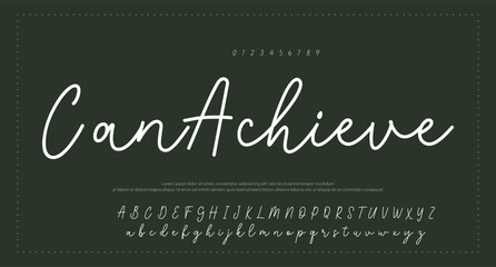 Signature Elegant Branding Typeface. Handwritten Script Editable Text Effect Template . vector illustration 