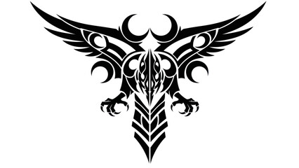 Tribal eagle tattoo design