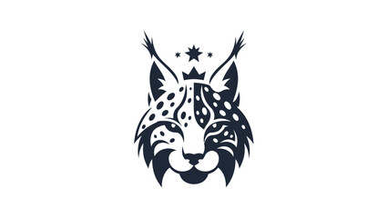 A modern, stylized lynx head logo with a regal crown and stars.