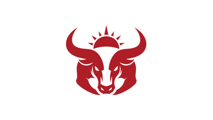 Red bull logo with sun