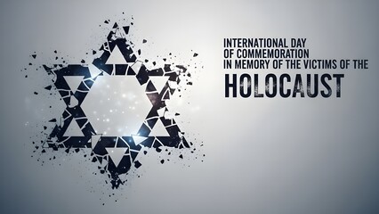 Commemorate the International Day of Remembrance for Holocaust Victims with this powerful graphic symbolizing loss and resilience