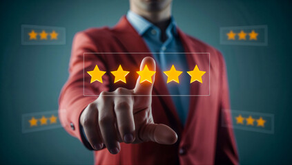 Rating review star customer feedback service experience quality online