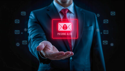 Phishing alert email security cyber threat scam protection internet risk