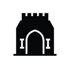 Fototapeta premium Castle Silhouette Icon