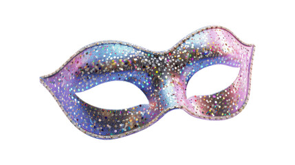 Glitter Party Mask Isolated on White Background