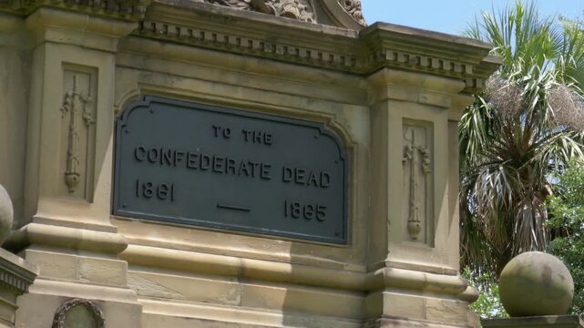 To the Confederate dead, written on a plaque on the Confederate memorial in Forsyth Park in Savannah, Georgia.