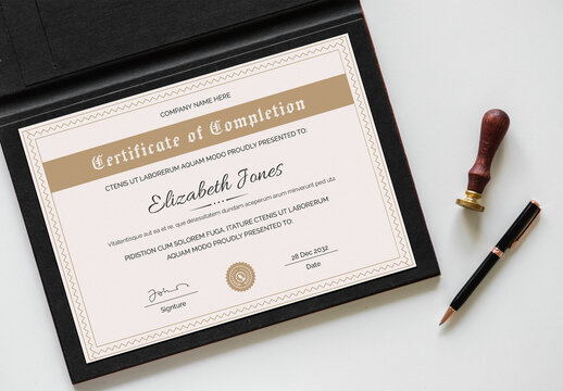 Certificate Design Layout